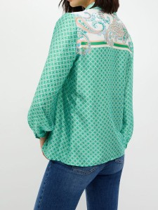 BORDER B GREEN Blouse