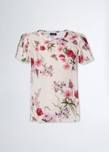 Short sleeve blouse Romantic Flower