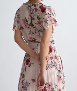 Short sleeve blouse Romantic Flower